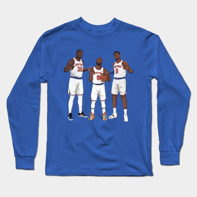 Julius Randle x Kemba Walker x RJ Barrett Long Sleeve T-Shirt by xavierjfong